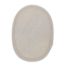 Beige Oval Bath Shower Face Loofah Scrubber Exfoliator Sponge Pad C4R8