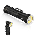 LED Flashlight 18650 T6+COB 90 Degree Fold Multifunction Torch LightMagnetLam â„–[