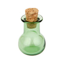 10 Small Flat Bottom Jars DIY Cork Glass Bottle Jars
