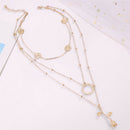 Unisex Necklace Multi-layer Cross Love Pendant Choker Punk Street Jewelry