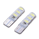 2pcs 5W 6LED 5730 SMD W5W T10 Car Width Light Bulb Silicone LED Lamp
