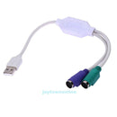 USB to PS2 Mouse Keyboard Connecting Converter Cable Adapter for PC Desktop