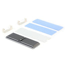 M.2 2280 SSD Cooling Pad Aluminum Heatsink Dissipation Radiator (Grey)