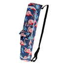 Sports Yoga Mat Carrier Bag with Expandable Storage Pocket Flamingo B