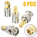4pcs BNC To SMA Connectors Type Male Female RF Connector Adapter Test Converte3C