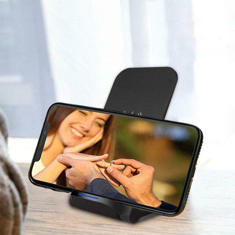 15W Fast Qi Wireless Charger Charging Dock Stand For iPhone11 XS For Samsun H2E9