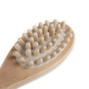 2-in-1 Sided Natural Bristles Scrubber Long Handle Bath Body Brush Massage A