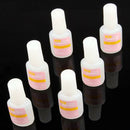 6 X French Acrylic False Tips Glitters Nail Art Glue M1B4