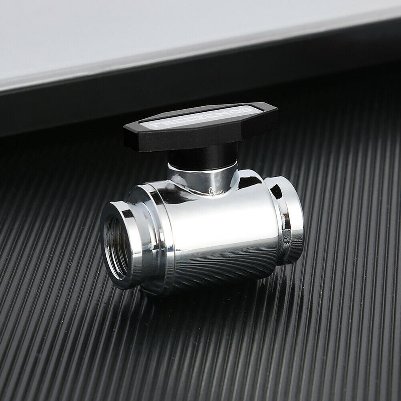 G1/4 Thread Vent Valve Water Ball Valve for PC Water Cooling System (Black)