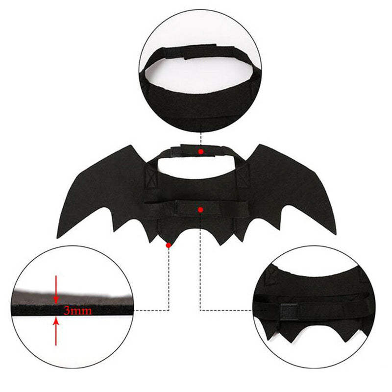 Lovely for small pet dog cat bat wings halloween wings halloween costume fw T Kw