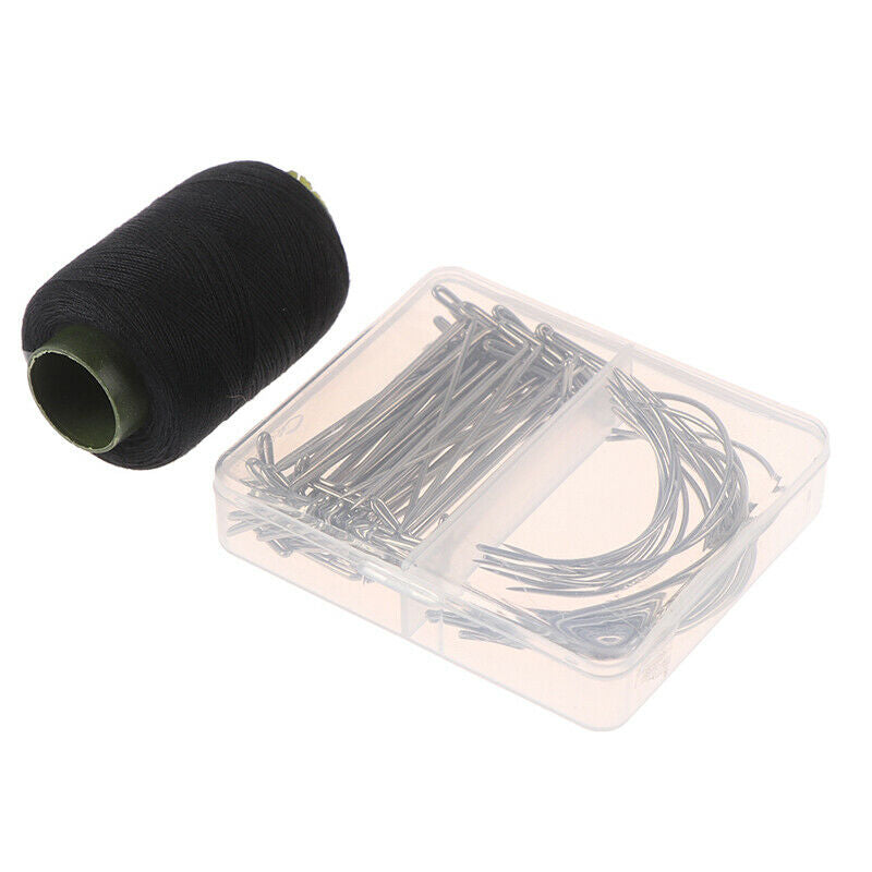 71pcs/set T Pins C Needles Wig Sewing Cord Holding Hair Extender Wig BlockingTE