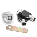20mm Drawer Tubular Cam Lock For Door Mailbox Cabinet Cupboard + 2 Keys