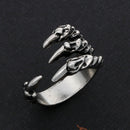 Open Adjustable Men Street Dragon Alloy Claw Finger Rings Jewelry Gifts