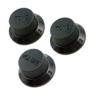 Guitar 1 Volume & 2Tone Control Switch Knobs for ST Sq Electric Guitar Black