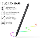 Portable Capacitive Touch Screen Stylus Pen Drawing Pen Universal Black