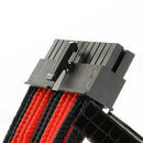 New  24-Pin Motherboard Extension Power Cable Black&Red Computer Compone CFW