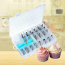 27Pcs Icing Piping Nozzles Pastry Tips Cake Sugarcraft Decorating Tools Set DIY