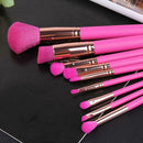 9pcs Pink Makeup Brushes Foundation Powder Eye Shadow Brush Cosmetic Tool
