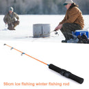 Ice Fishing Rod 2 Sections Ice Fishing Pole Winter Fishing Tackle Rods N5S1
