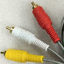 Audio Video AV Composite 3RCA Cable Cord Lead For Wii Console.UK I6K3 X3Q2 G8D2