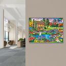 Hut 5D Full Round Diamond Painting DIY Cross Stitch Embroidery (LD385)