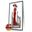 5D DIY Diamond Painting Kit Dress Lady Full Round Drill Handicrafts (B441)
