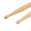 1 Pair 7A Useful Maple Wood Drum Sticks Drumsticks Music Band Accessories 3C