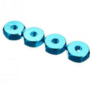 4Pcs Hexagonal Combiner Wheel Rim Hex 7Mm Upgrade 12Mm Metal Adapter for 1/