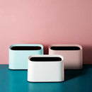 Nordic Style Desktop Trash Can Modern Oval Shatter-Resistant Plastic Small TT9L2
