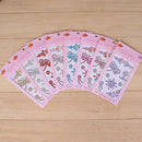 2Pcs Random Self Adhesive Glitter Rhinestone Crystal Stickers Diamond Gem OZ