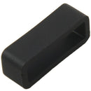 5X(Black Watch Strap Retaining Hoop Loop Rubber Retainer Buckle Holder 22m M7M5)