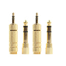 4Pcs 6.35mm 1/4" Inch Stereo Plug To 3.5mm Male /Female Socket Jack Adaptor