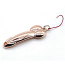 Lushazer 5Pcs Spoon Fishing Lure Zinc alloy Fishing Bait Treble Hook Hard L T6H6