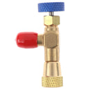 R22 Refrigeration Charging Adapter Air Conditioning Charging Valve 1/4" -1/4" Bj