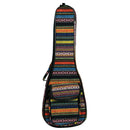 Strip Design Soft Case Ukulele Bag 23inch w/ Strap Outer Pocket for Musical