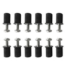 12 Piece M6 Rubber Well Nuts Kit Stainless Steel Screws for Kayak Canoe Boat