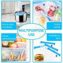 Bags Kit,20 Reusable BPA Free Food Vacuum Zipper Sealer Bags with 2 Sealing Q9L4