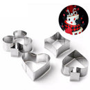 Delidge 4pcs/set Poker Cookie  Stainless Steel Playing Cake Fondant Mold Spad FT