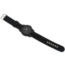Men Gents Sports Black canvas Band Big Dial Quartz Wrist Watch [Watch]