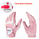 Women Golf Gloves Size M UV-Protect Ladies Golfing Glove & Stroke Counter Scorer
