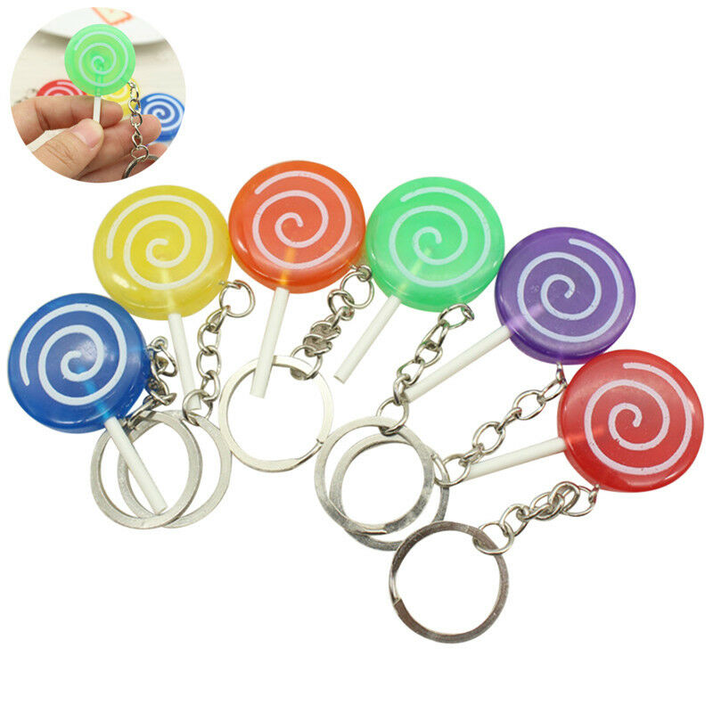 Lollipop Keychain Fashion Candy Food Simulation Pendant Ring Key Chai N JfJ Kw