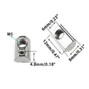 25 Pack 2020 Series M5 T Slot Nuts Roll-In Spring Ball Loaded Elastic Nuts  C3X1
