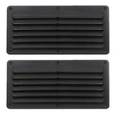 2pcs Square 5x10" Boat Louver Air Vent Ventilation Cover for Marine RV Black