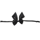 Adjustable Solid Color Bowknot Halter Neck Bow Tie for Women(Black) K4S5