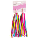 2x Bicycle Handlebar Tassel Streamers Kid Scooter Bike Ribbon (Yellow Pink) A