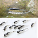 10pcs Soft Silicone Fishing Lures Bass CrankBait Crank Bait Tackle 7.5cm/2.4g