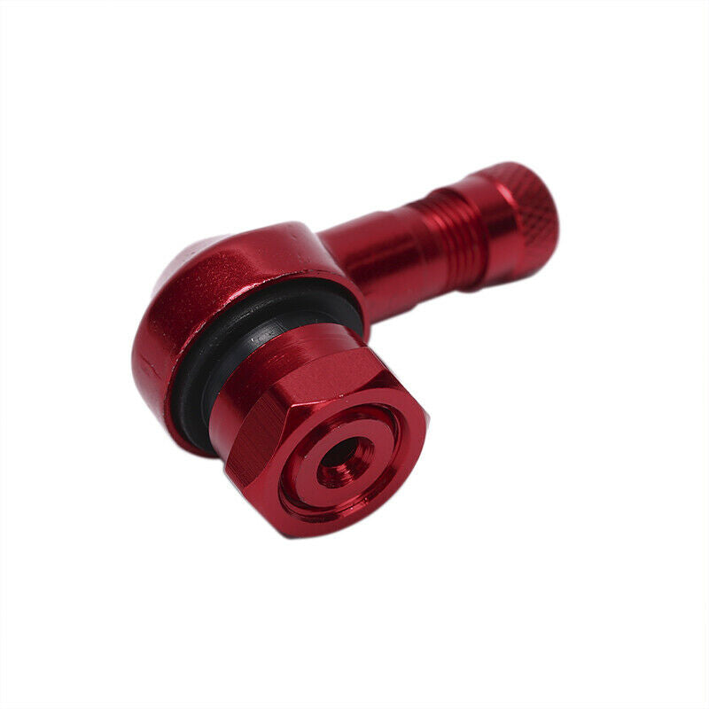 2x CNC Motorcycle 90 Degree Angle Wheel Tire Tubeless Valve Stem Aluminum OZ