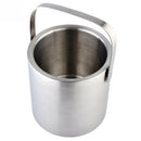 Large 1.3L Insulated Double Walled Stainless Steel Ice Bucket With Lid X4H4