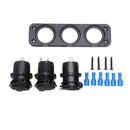 12V 3 Way Waterproof Car Cigarette Lighter Plug Socket Splitter Adapter Cha