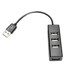 4 USB 2.0 Multi HUB Splitter 480M USB Expander for Desktop Laptop (Black) A